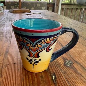 Euro Ceramica Bright Colorful Zanzibar Coffee Mug